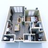 D 1 Bed/1 Bath